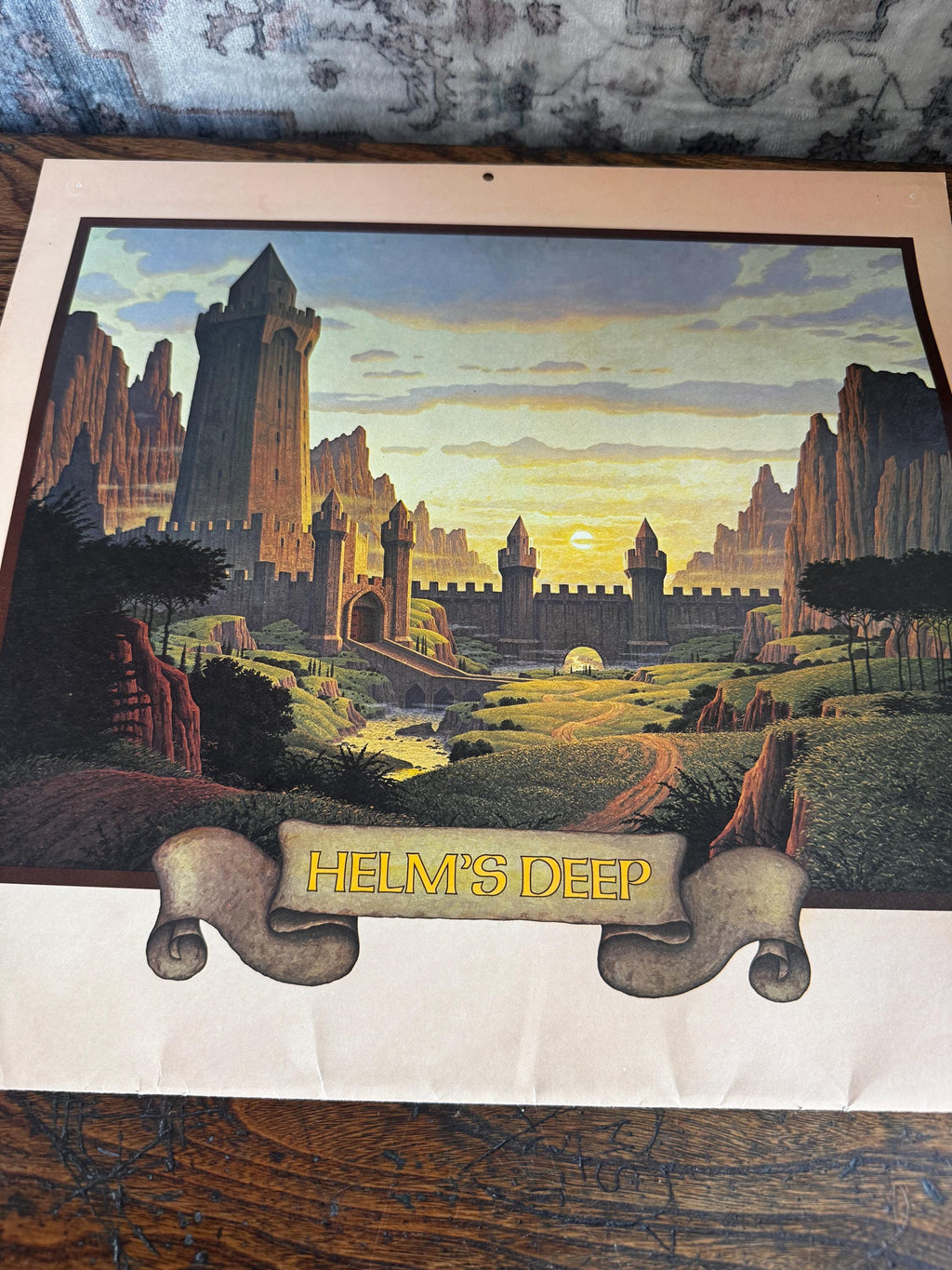 An Unexpected Party and Helm's Deep Prints by Hilderbrandt | 1977 Calendar Centerfold
