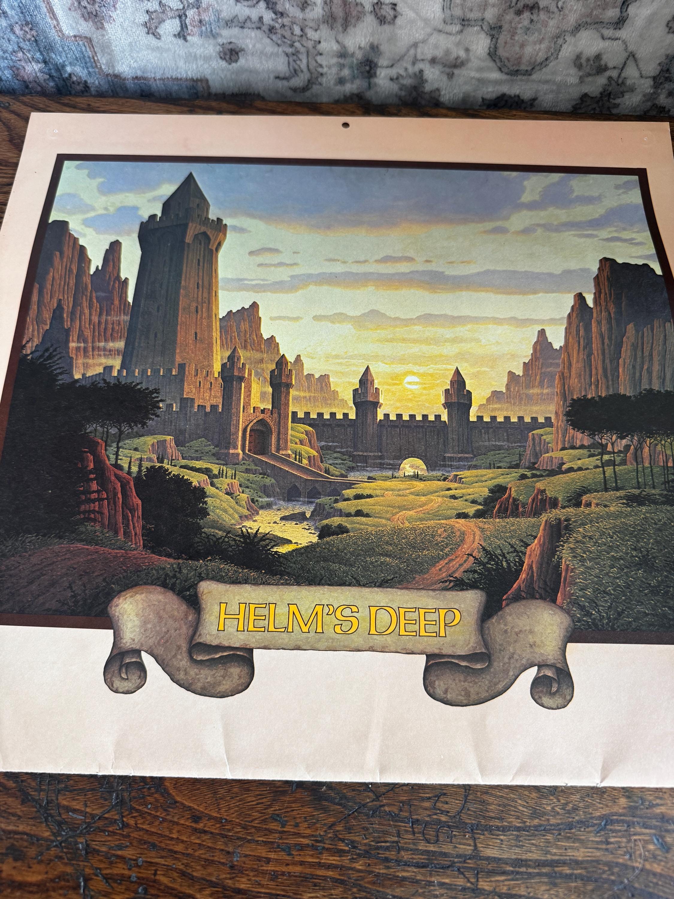 An Unexpected Party and Helm's Deep Prints by Hilderbrandt | 1977 Calendar Centerfold