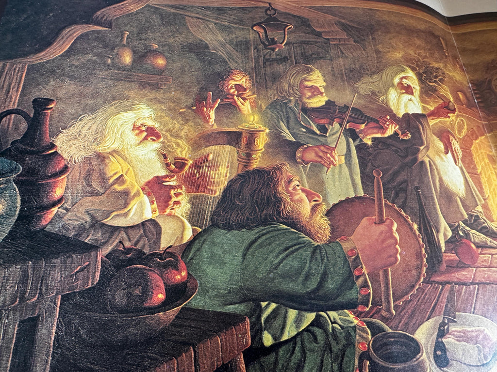 An Unexpected Party and Helm's Deep Prints by Hilderbrandt | 1977 Calendar Centerfold