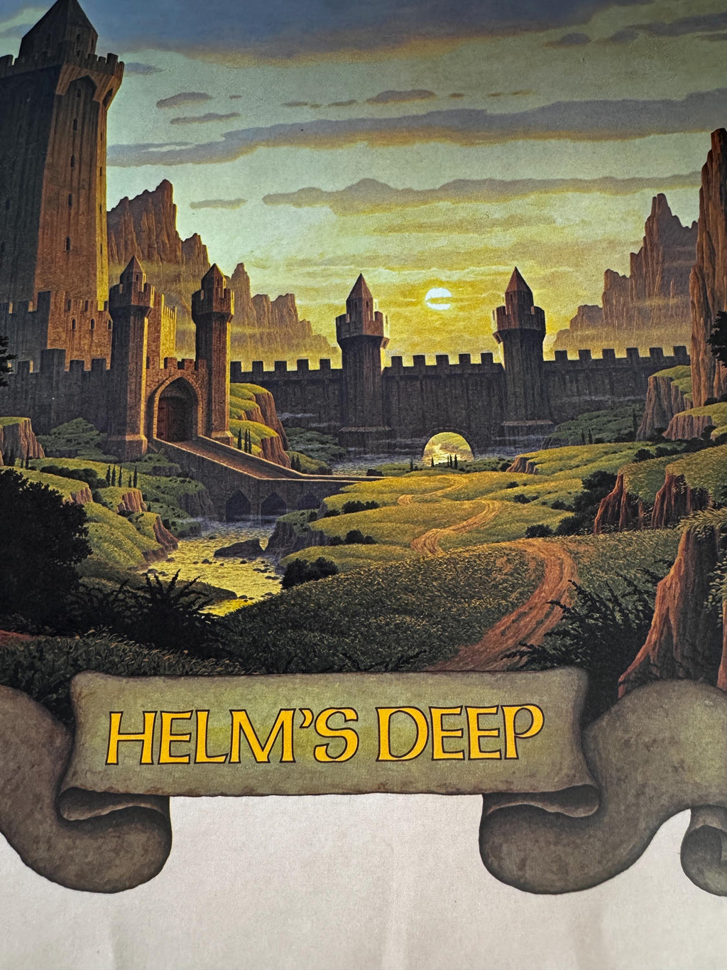 An Unexpected Party and Helm's Deep Prints by Hilderbrandt | 1977 Calendar Centerfold