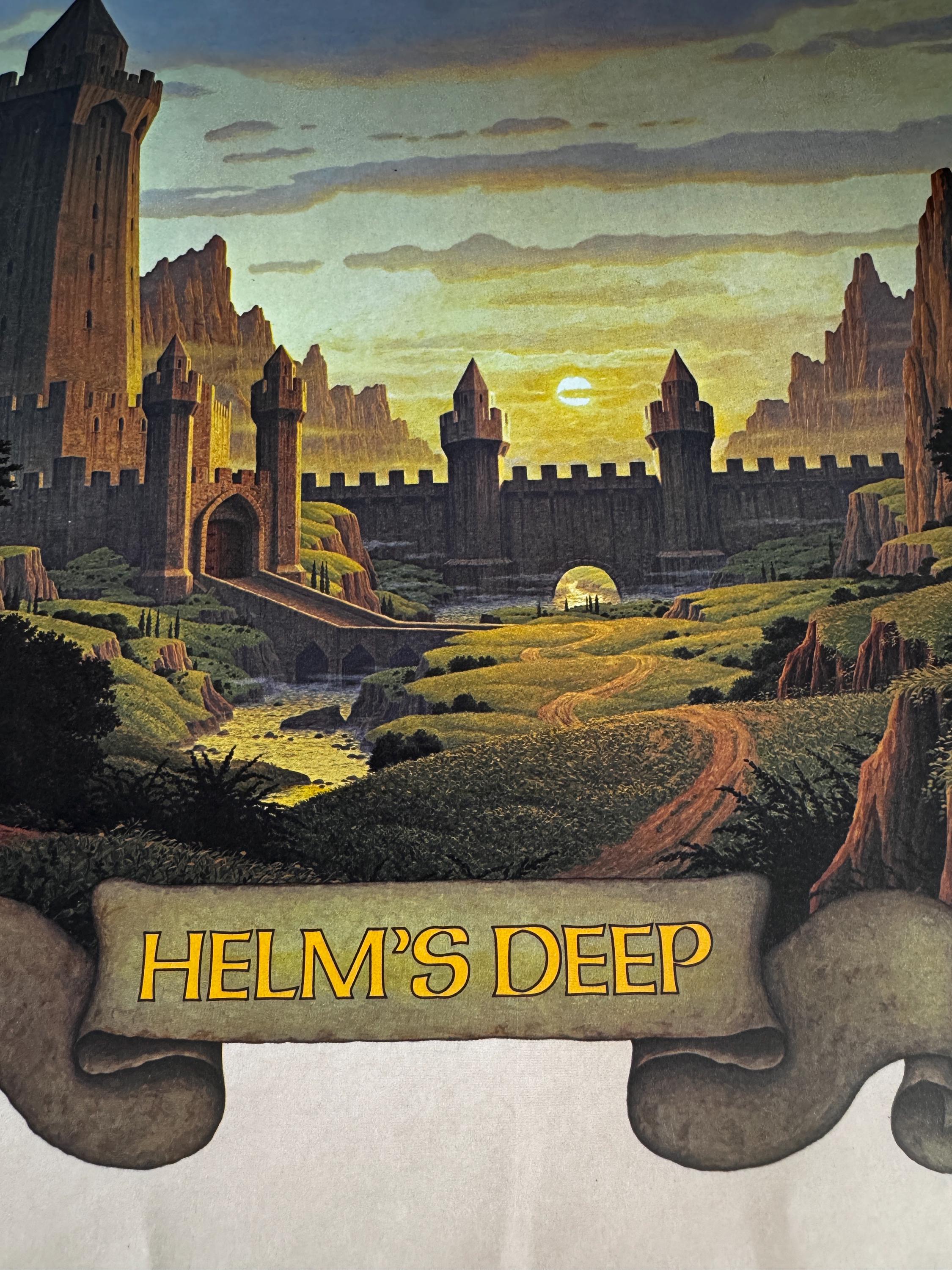 An Unexpected Party and Helm's Deep Prints by Hilderbrandt | 1977 Calendar Centerfold