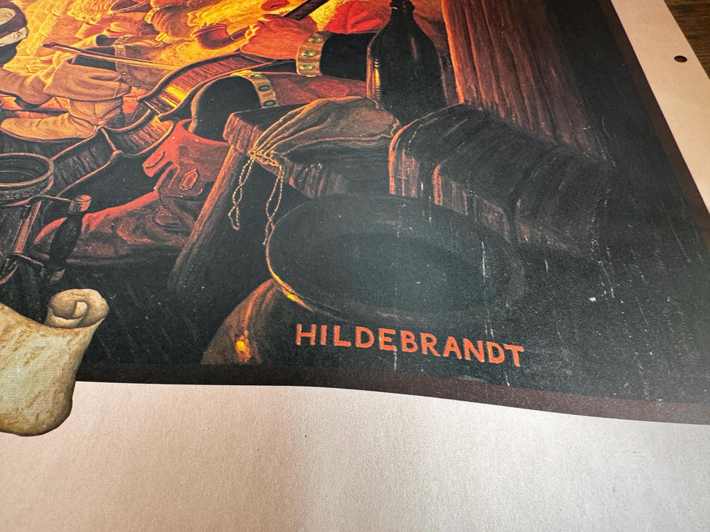 An Unexpected Party and Helm's Deep Prints by Hilderbrandt | 1977 Calendar Centerfold