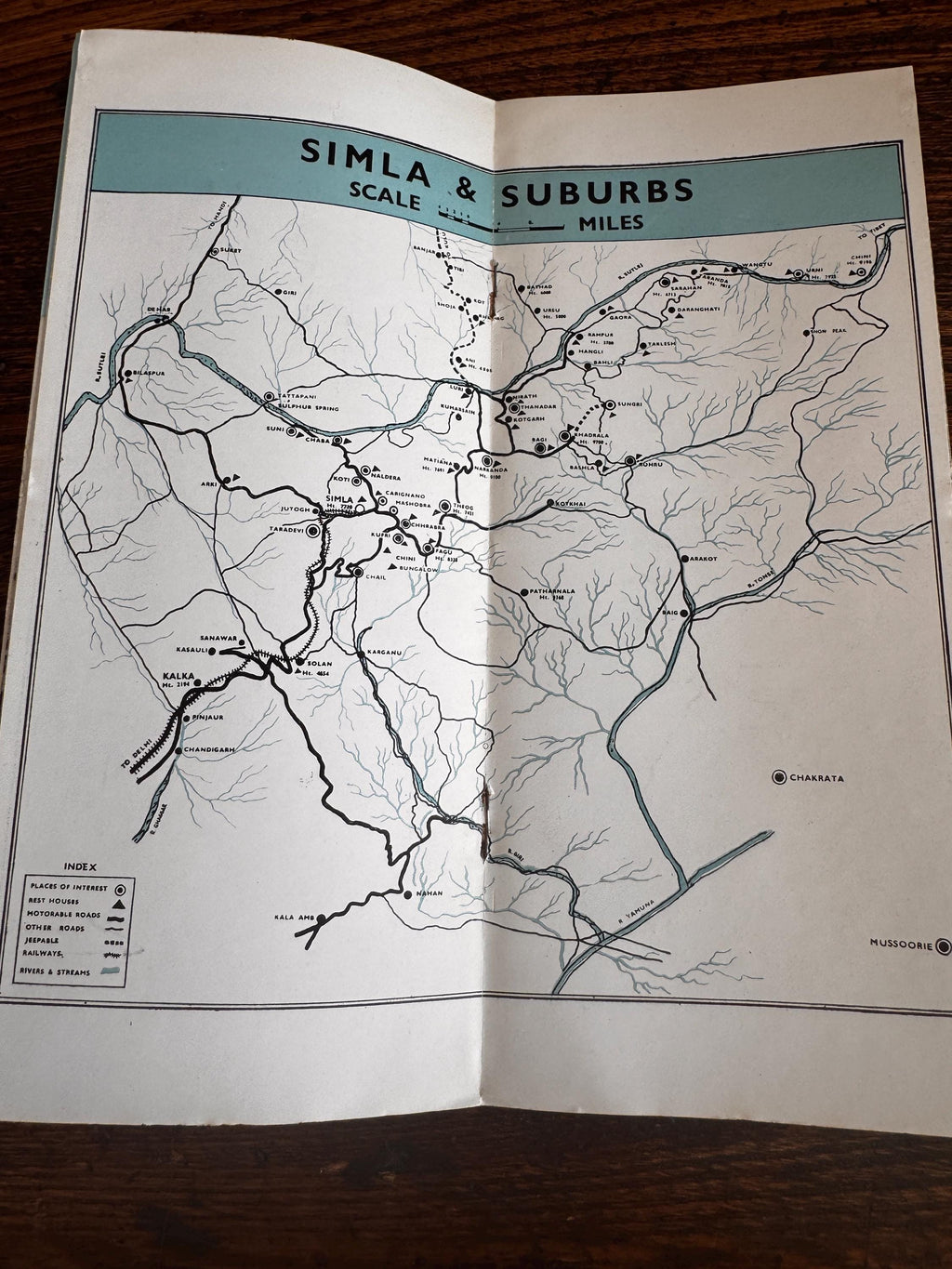 Lot of 5 Vintage Indian Travel Brochures and Maps