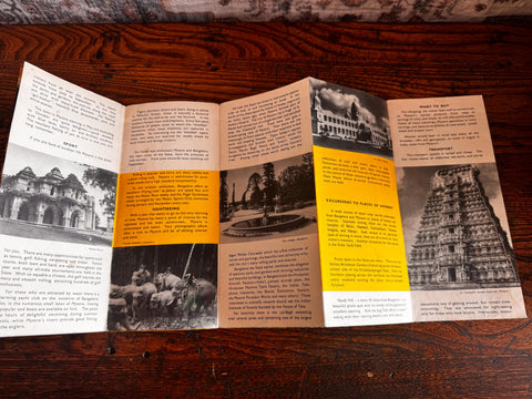 Lot of 5 Vintage India Travel Brochures and Maps