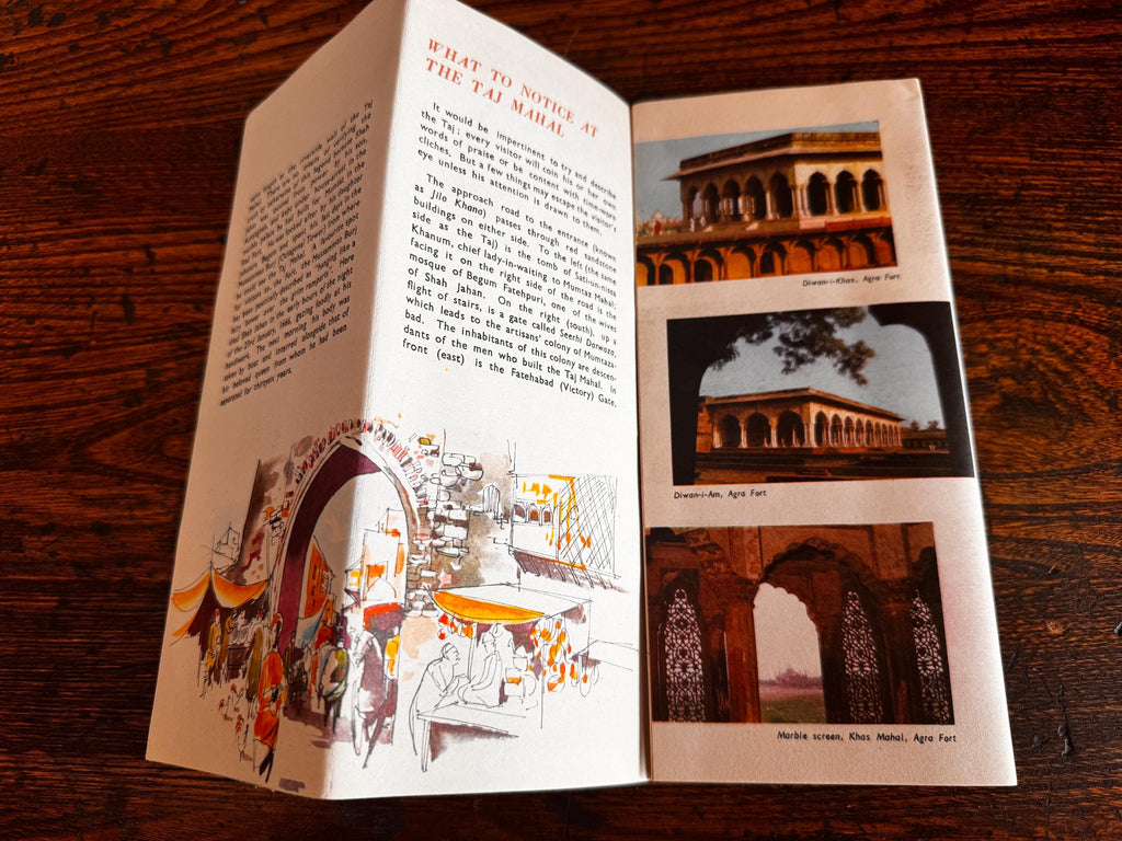 Lot of 5 Vintage India Travel Brochures and Maps