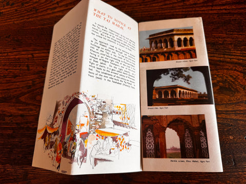 Lot of 5 Vintage India Travel Brochures and Maps