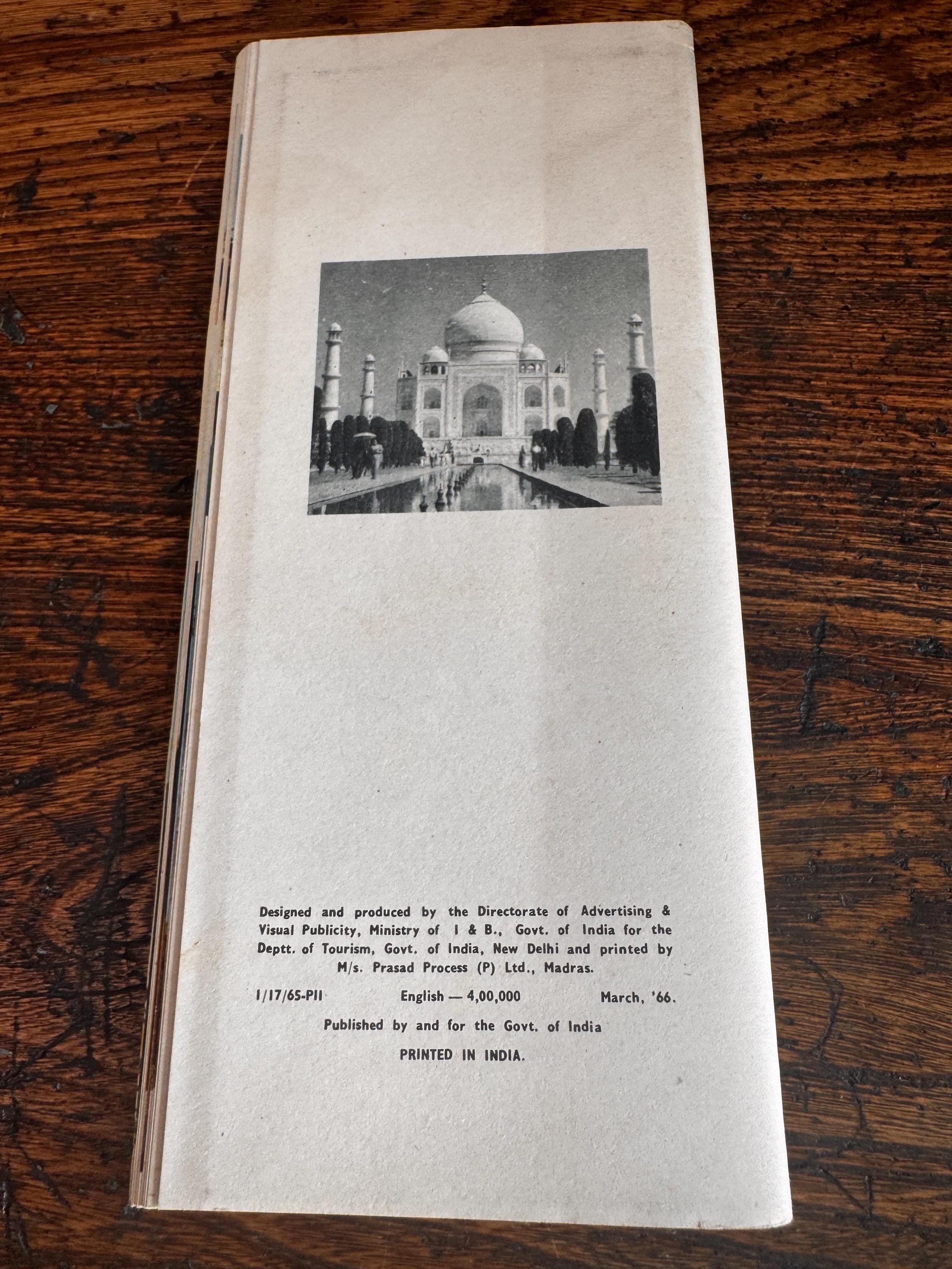Lot of 5 Vintage India Travel Brochures and Maps