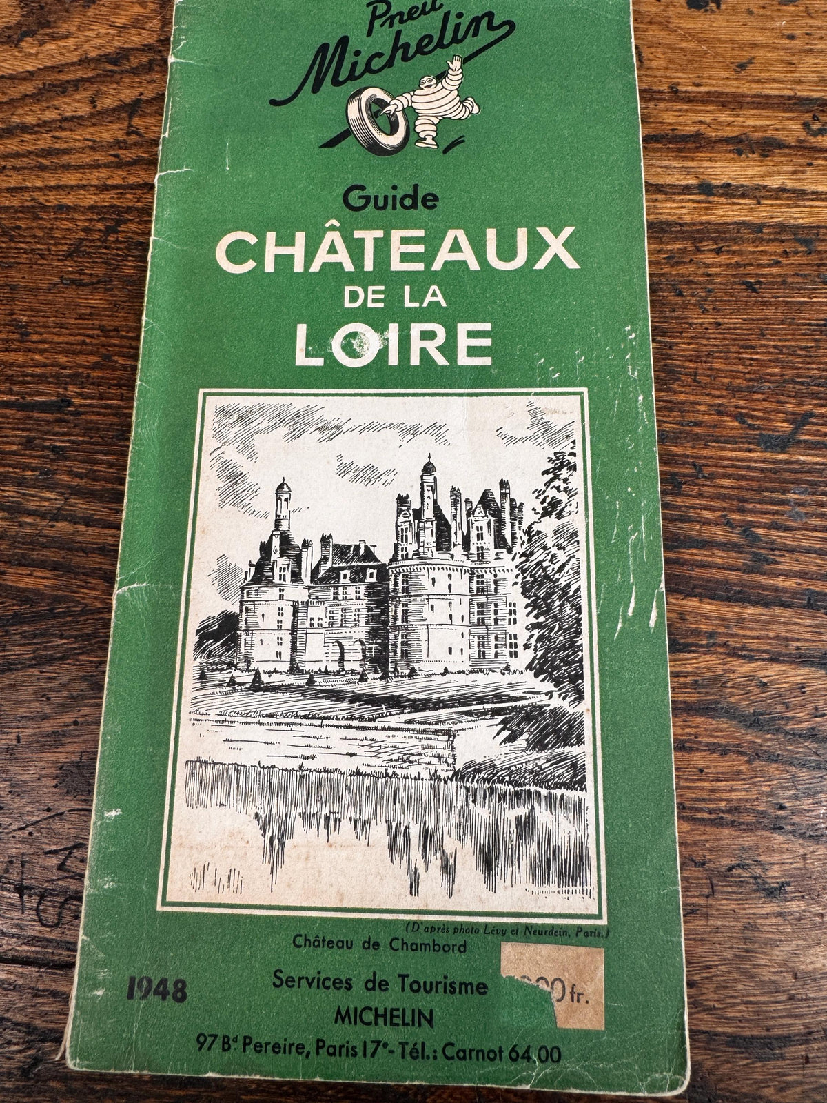 Chateau de la Loire by Michelin | 1948 Softcover Travel Guide