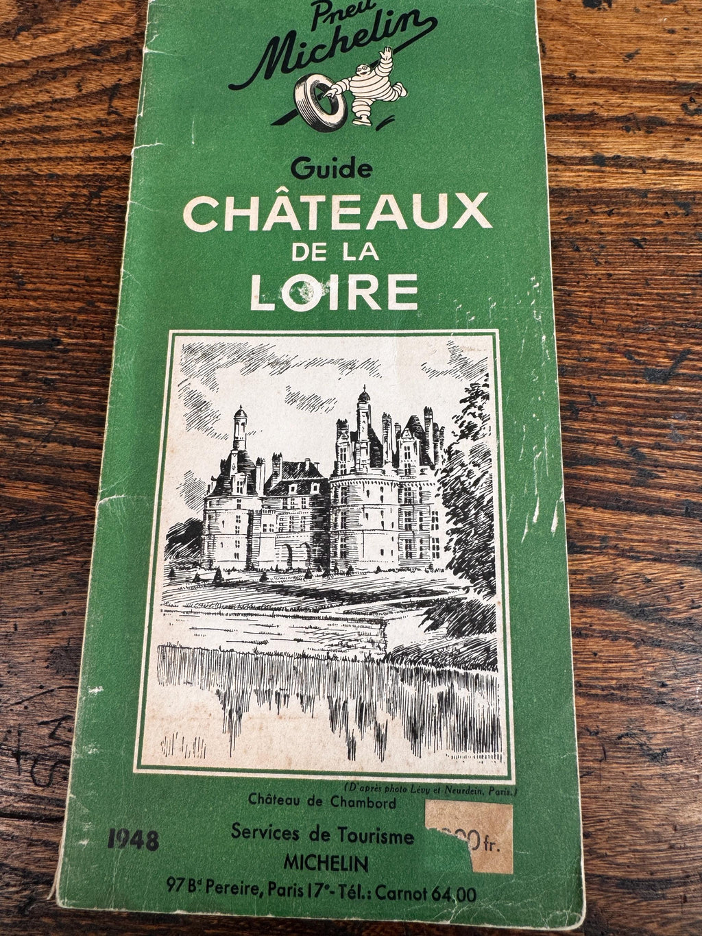 Chateau de la Loire by Michelin | 1948 Softcover Travel Guide