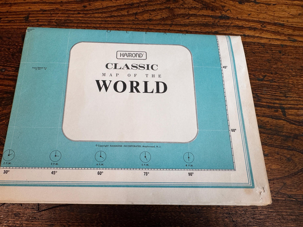 Classic Map of the World by Hammond Incorporated