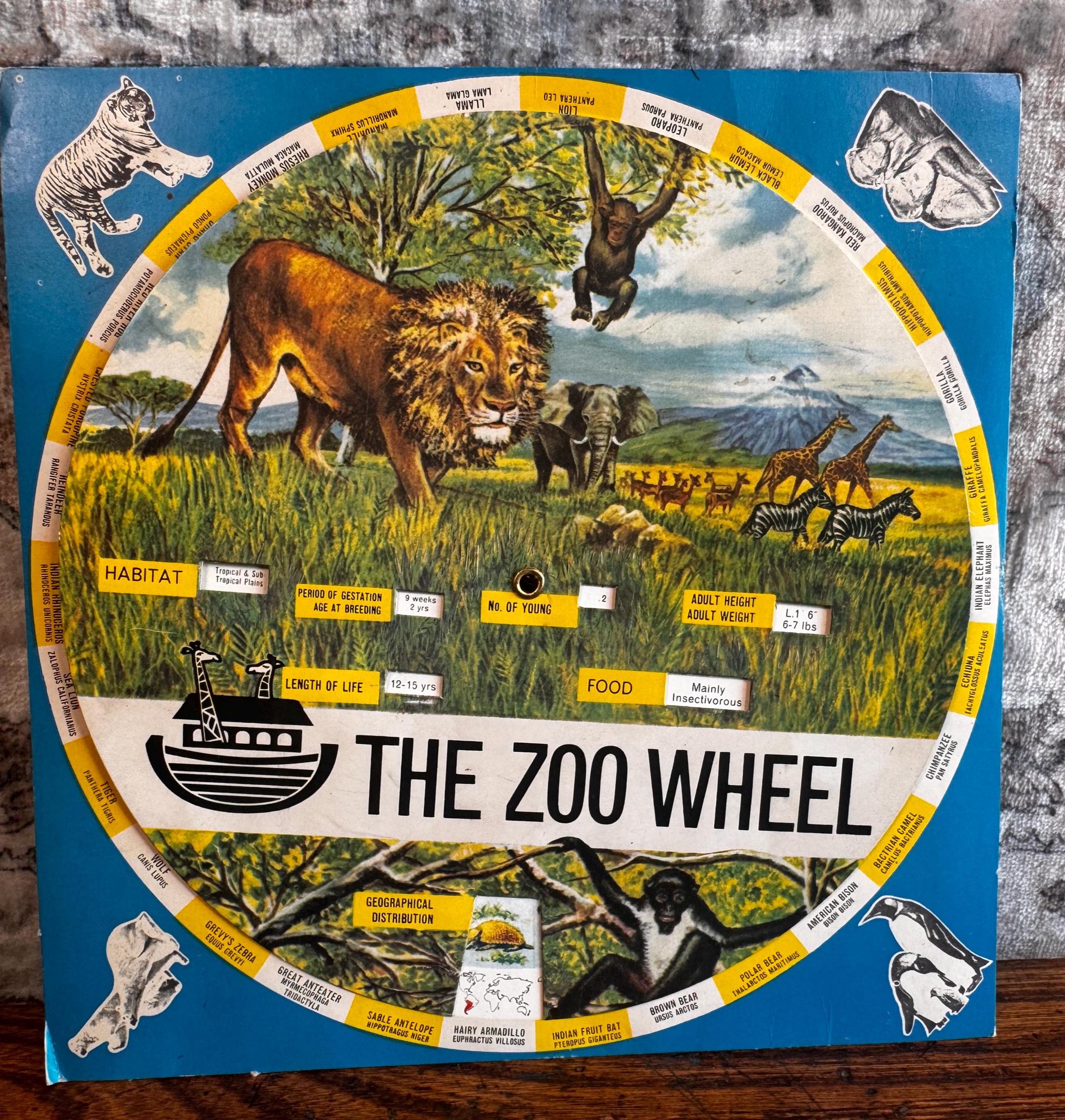 The Zoo Wheel Educational Animal Chart