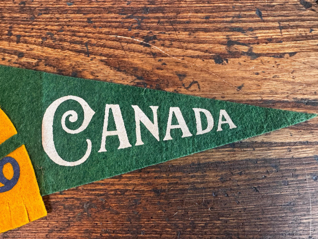 1939 Canada Felt Pennant with Maple Leaf Design