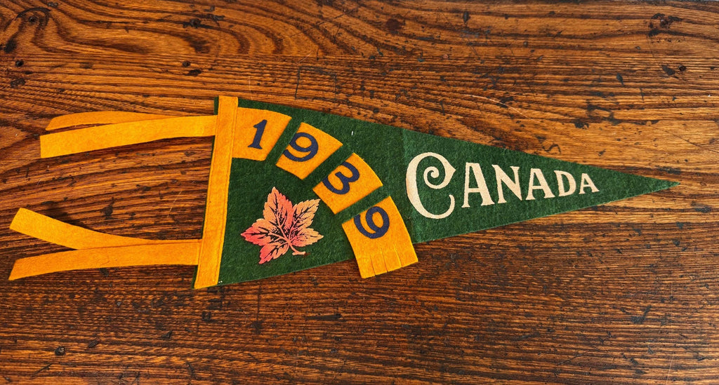 1939 Canada Felt Pennant with Maple Leaf Design