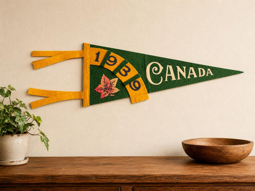 1939 Canada Felt Pennant with Maple Leaf Design