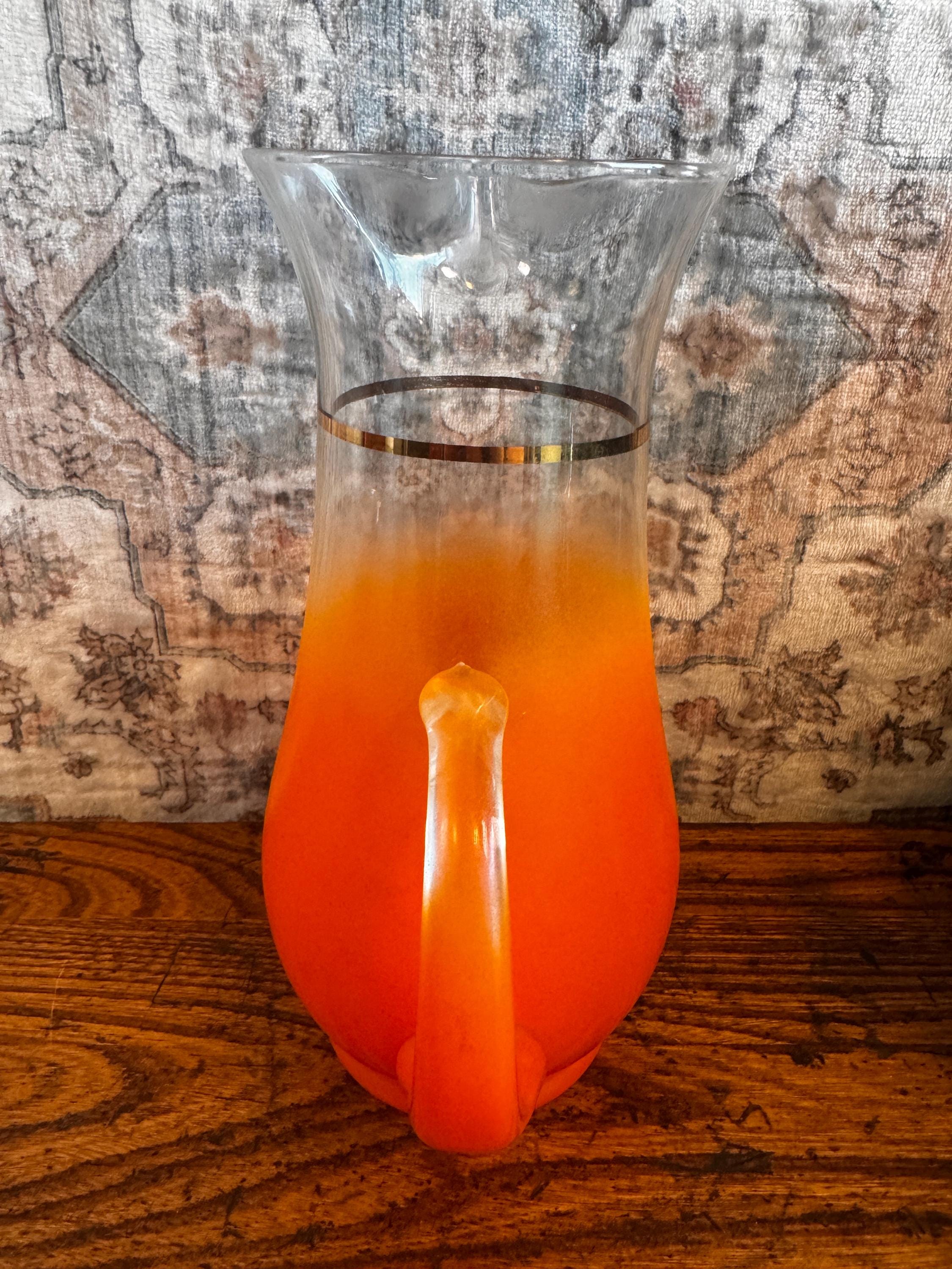 Blendo 1950s Orange Juice Pitcher with Gradient Glass