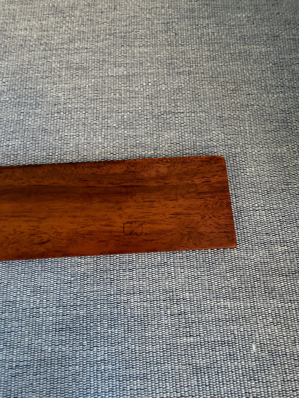 Taormina Carved Wooden Ruler with Animal and Nature Motifs