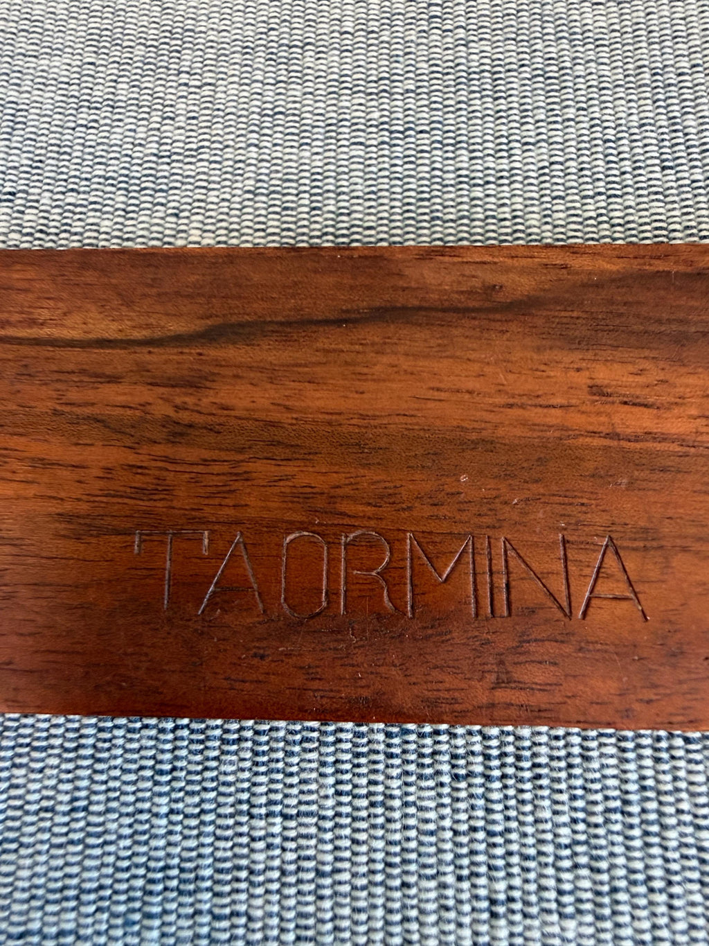 Taormina Carved Wooden Ruler with Animal and Nature Motifs