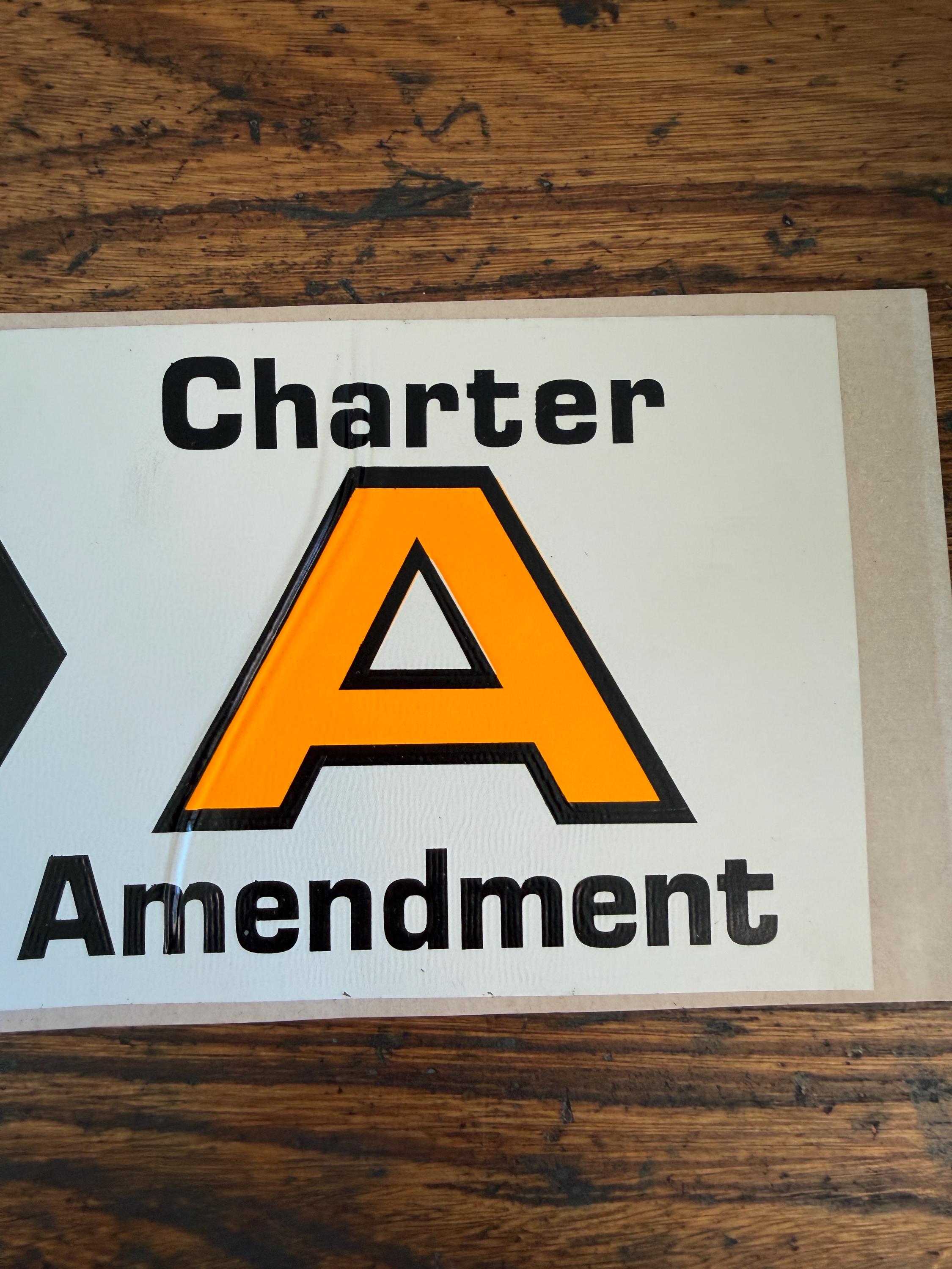 YES Modernize Pensions! Charter Amendment A Vintage Bumper Sticker