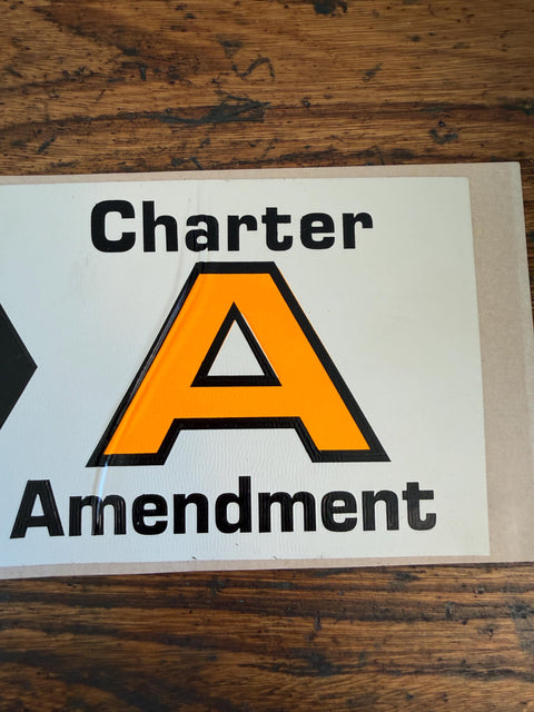 YES Modernize Pensions! Charter Amendment A Vintage Bumper Sticker