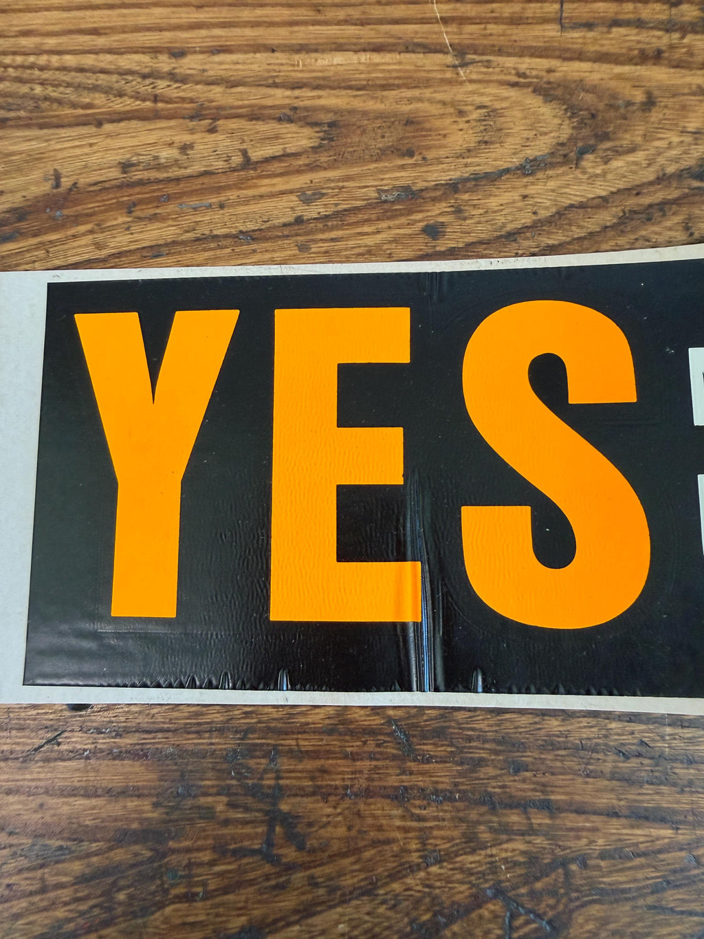 YES Modernize Pensions! Charter Amendment A Vintage Bumper Sticker