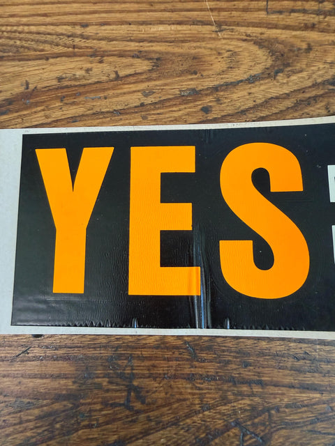 YES Modernize Pensions! Charter Amendment A Vintage Bumper Sticker