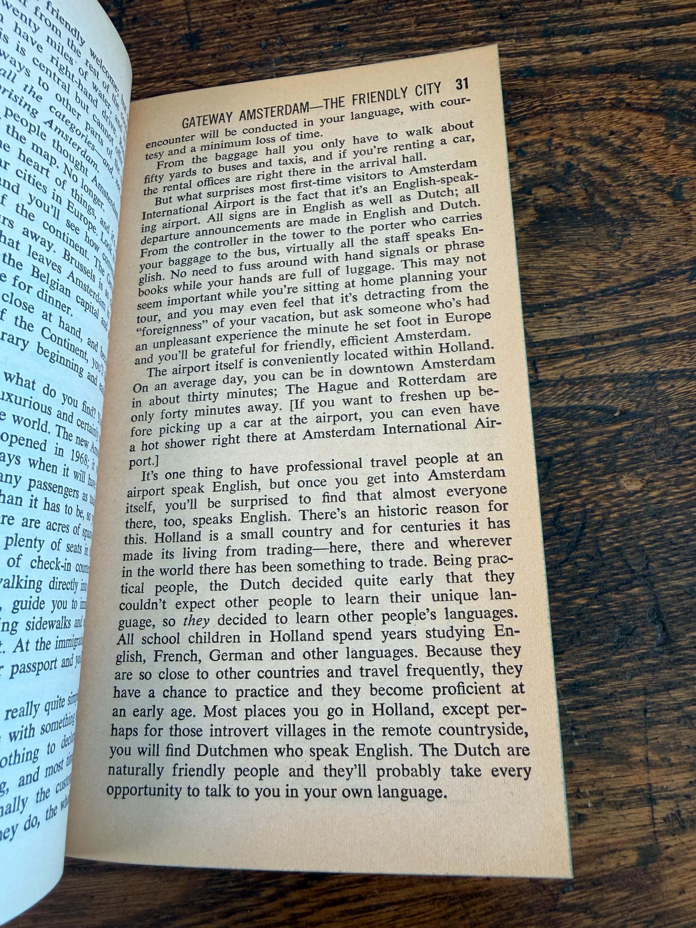 KLM'S Motoring Guide to Europe by Ian M. Keown | 1970 Paperback Travel Guide