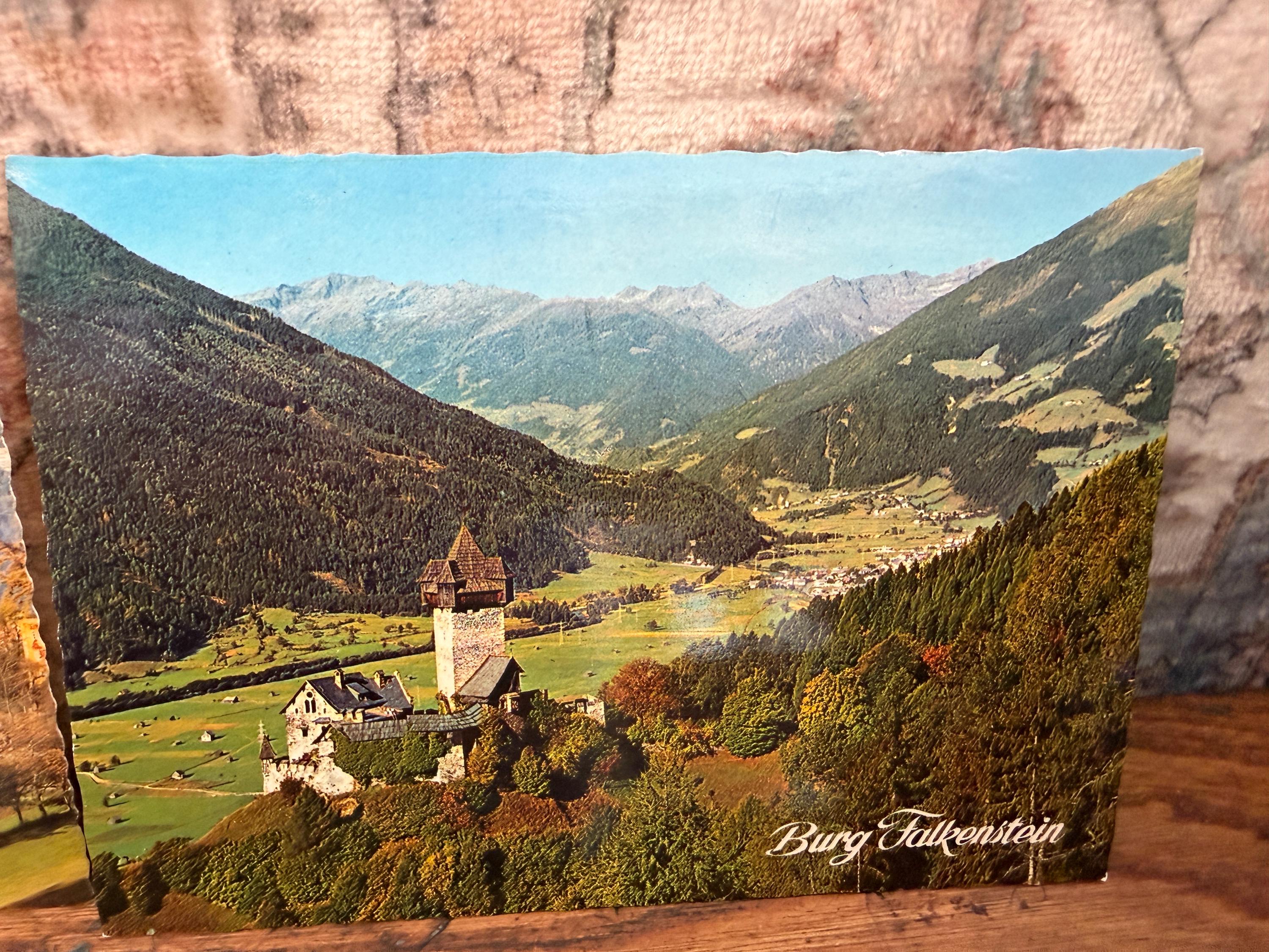 Lot of 6 Vintage Austrian Postcards Featuring Scenic Landscapes and Historic Sites