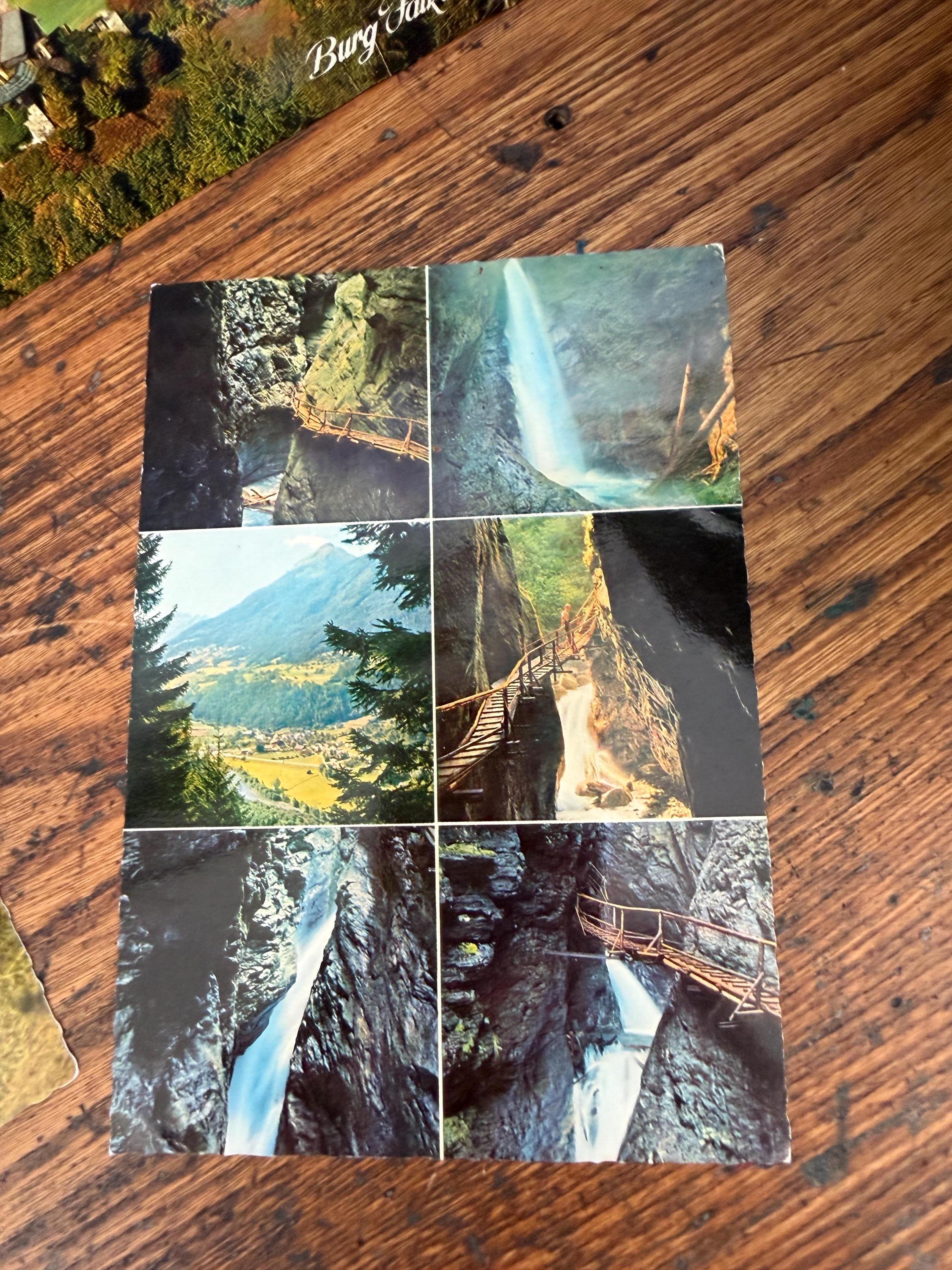 Lot of 6 Vintage Austrian Postcards Featuring Scenic Landscapes and Historic Sites