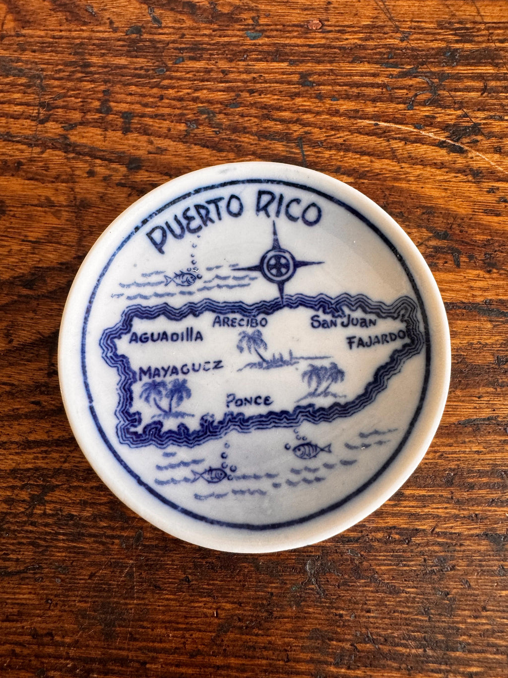 Set of 4 Puerto Rico Souvenir Plates