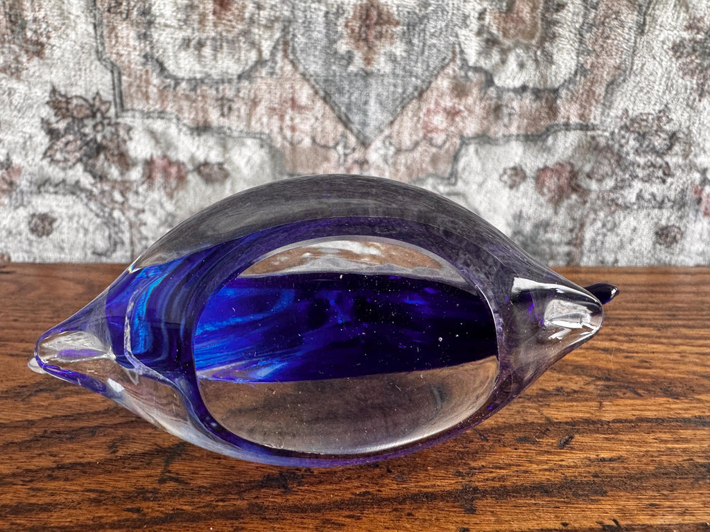 Hand Blown Glass Sailboat in Murano Style