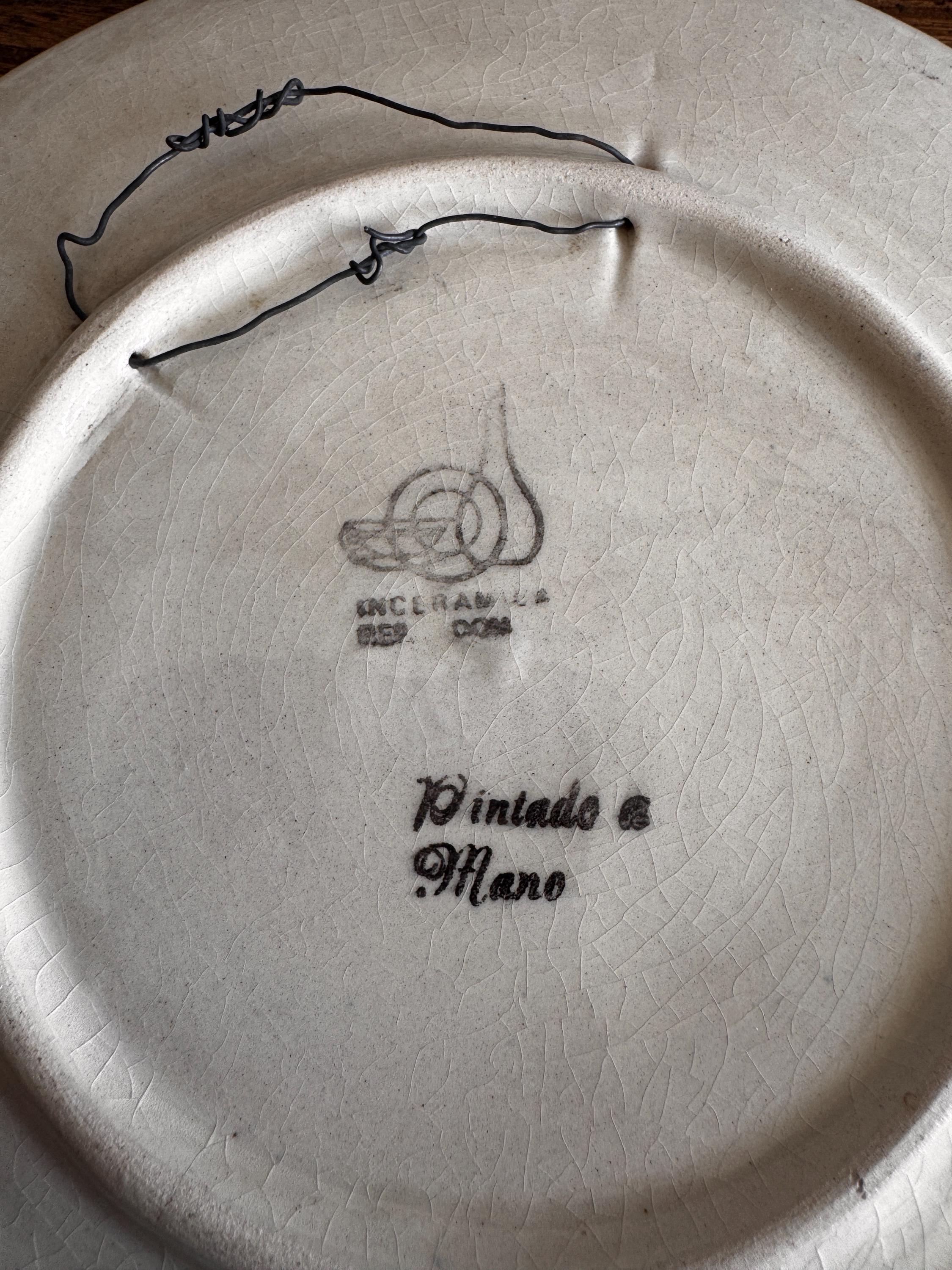 Santo Domingo Hand Painted Ceramic Plates | 1977