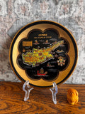 Cyprus Handcraft Decorative Plate with 24K Gold Detailing