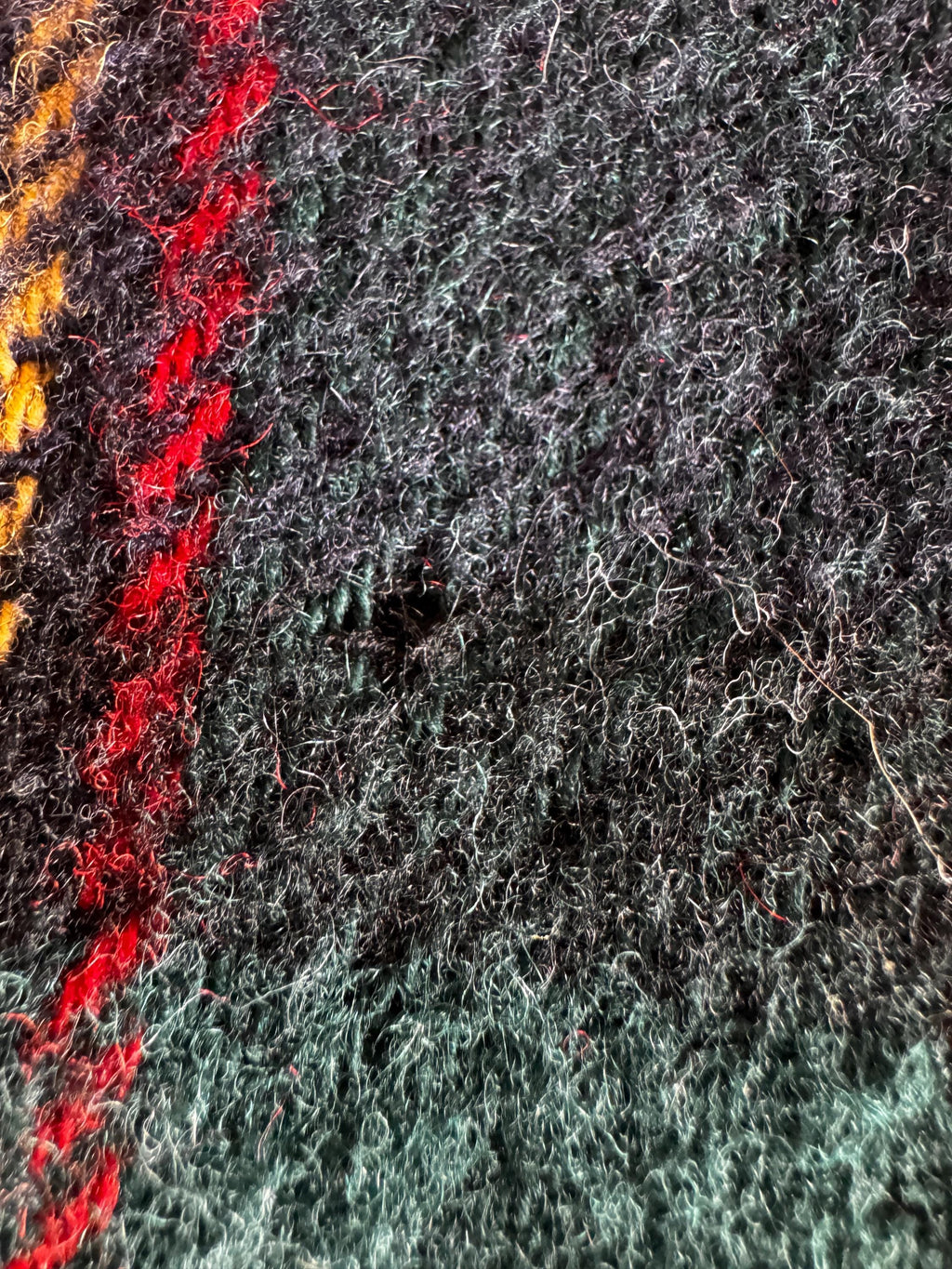 Pendleton 1970s Tartan Wool Blanket
