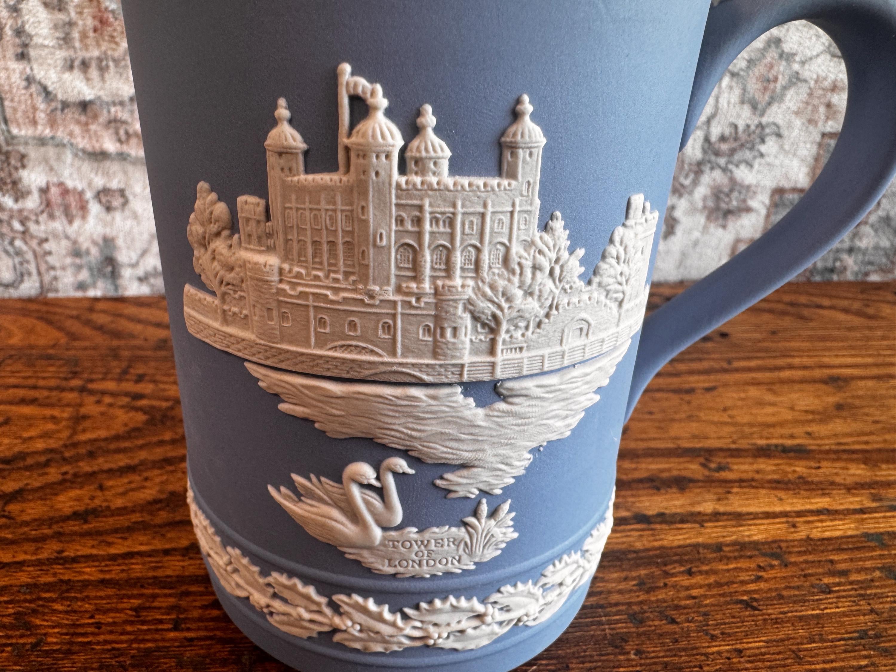 Wedgwood Jasperware Christmas 1973 Mug and Plate