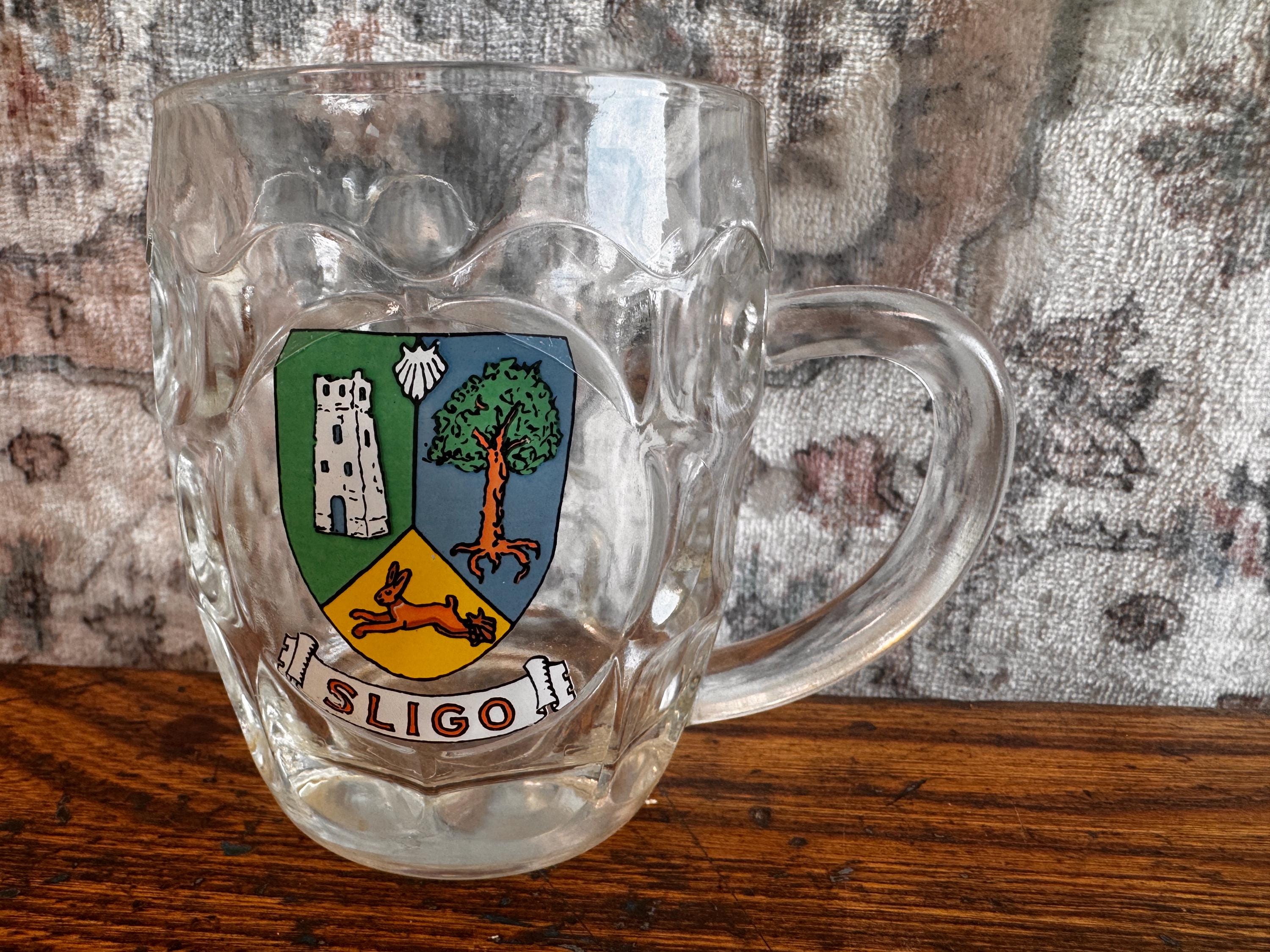 Sligo Crest Glass Mug Souvenir from England