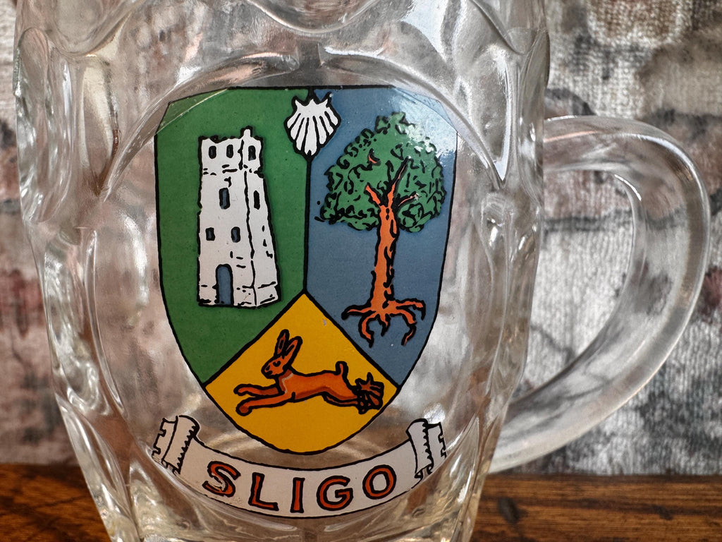 Sligo Crest Glass Mug Souvenir from England