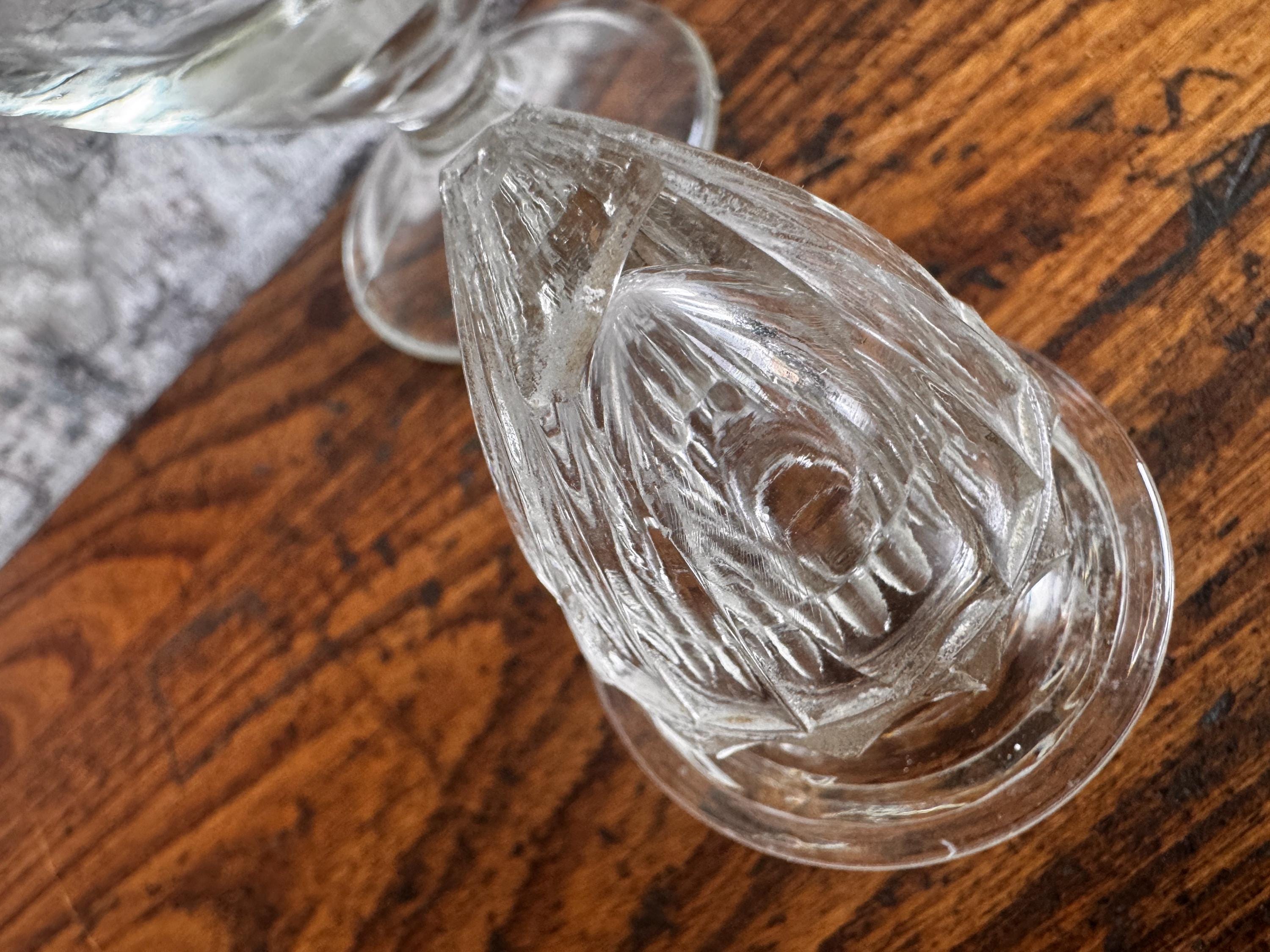 Vintage Tiffin Dakota Glass Apothecary Jar with Decorative Lid