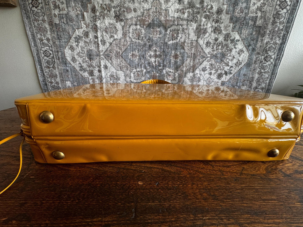 Vintage Celebrity Mustard Yellow Overnight Bag