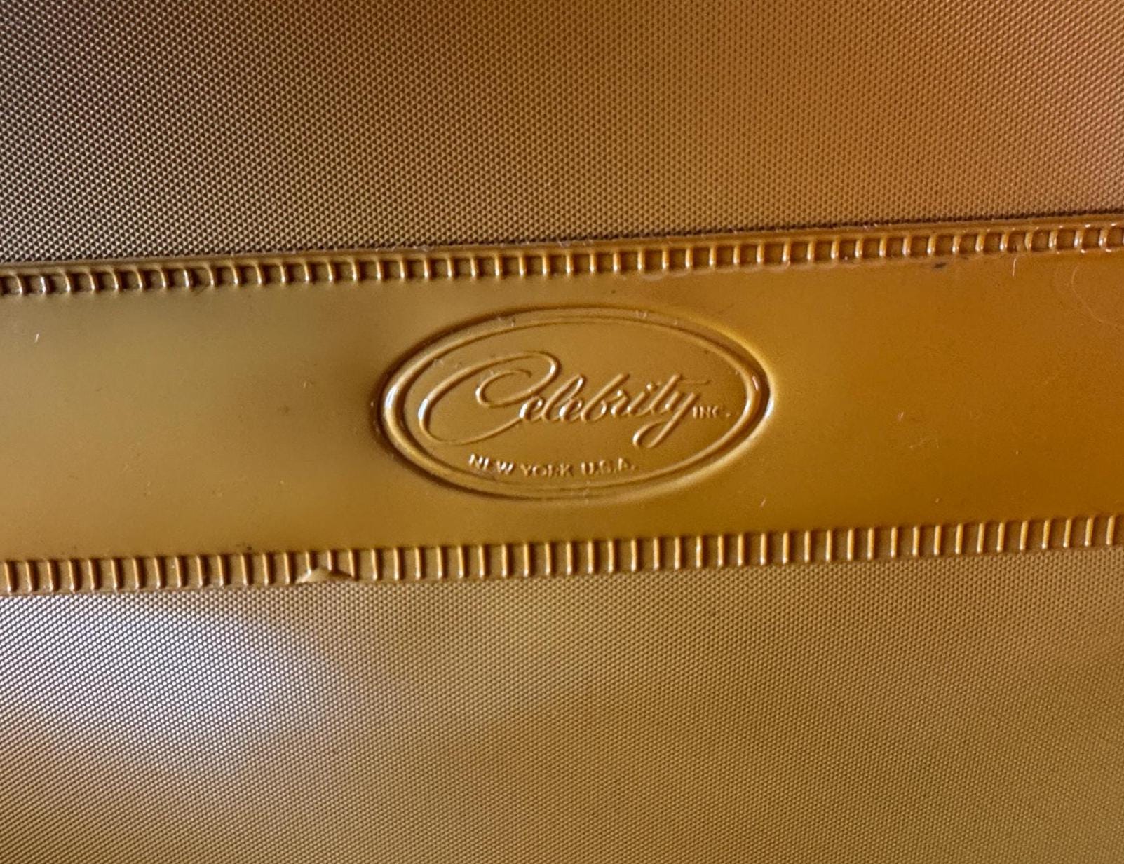 Vintage Celebrity Mustard Yellow Overnight Bag