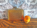 Mini Sewing Kit in Gold Quilted Clutch Case