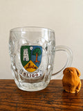 Sligo Crest Glass Mug Souvenir from England