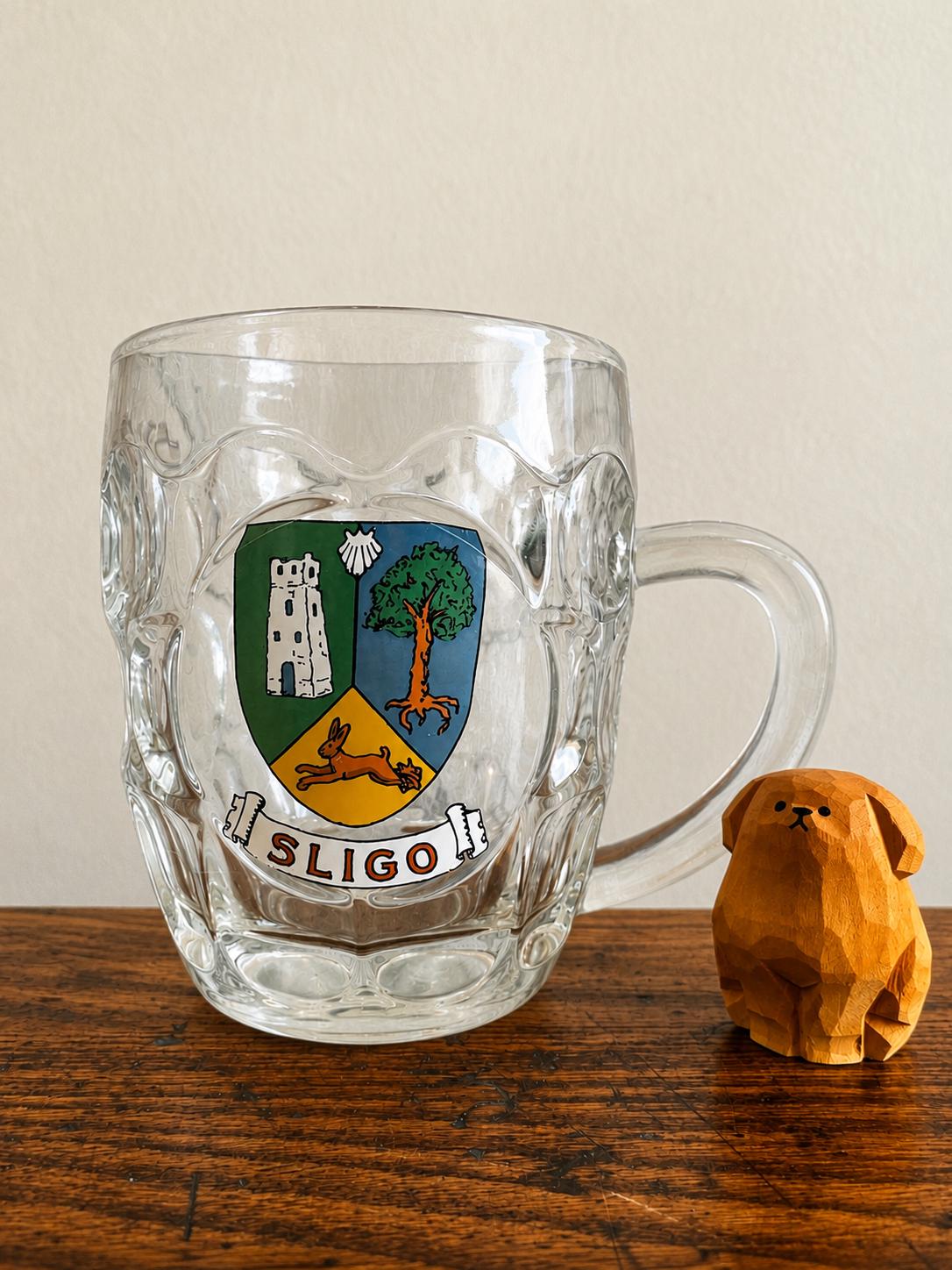 Sligo Crest Glass Mug Souvenir from England