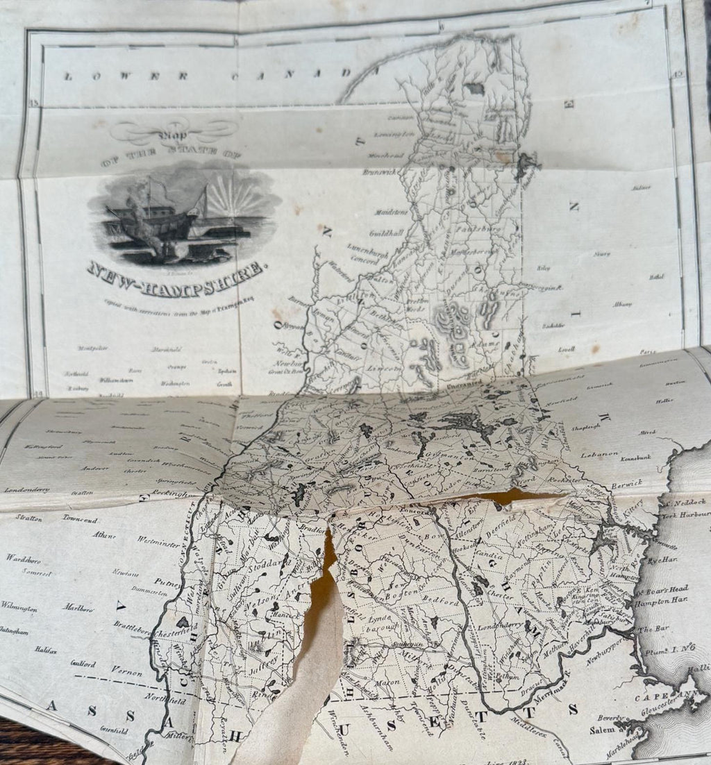A Gazetteer of the State of New-Hampshire by John Farmer and Jacob B. Moore | 1823 Hardcover