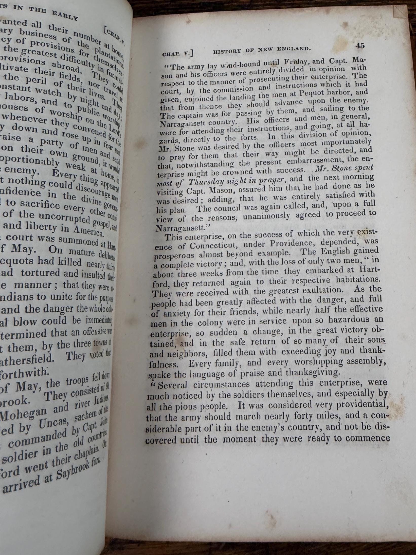 The Early History of New England by Rev. Henry White | 1841 Hardcover Book