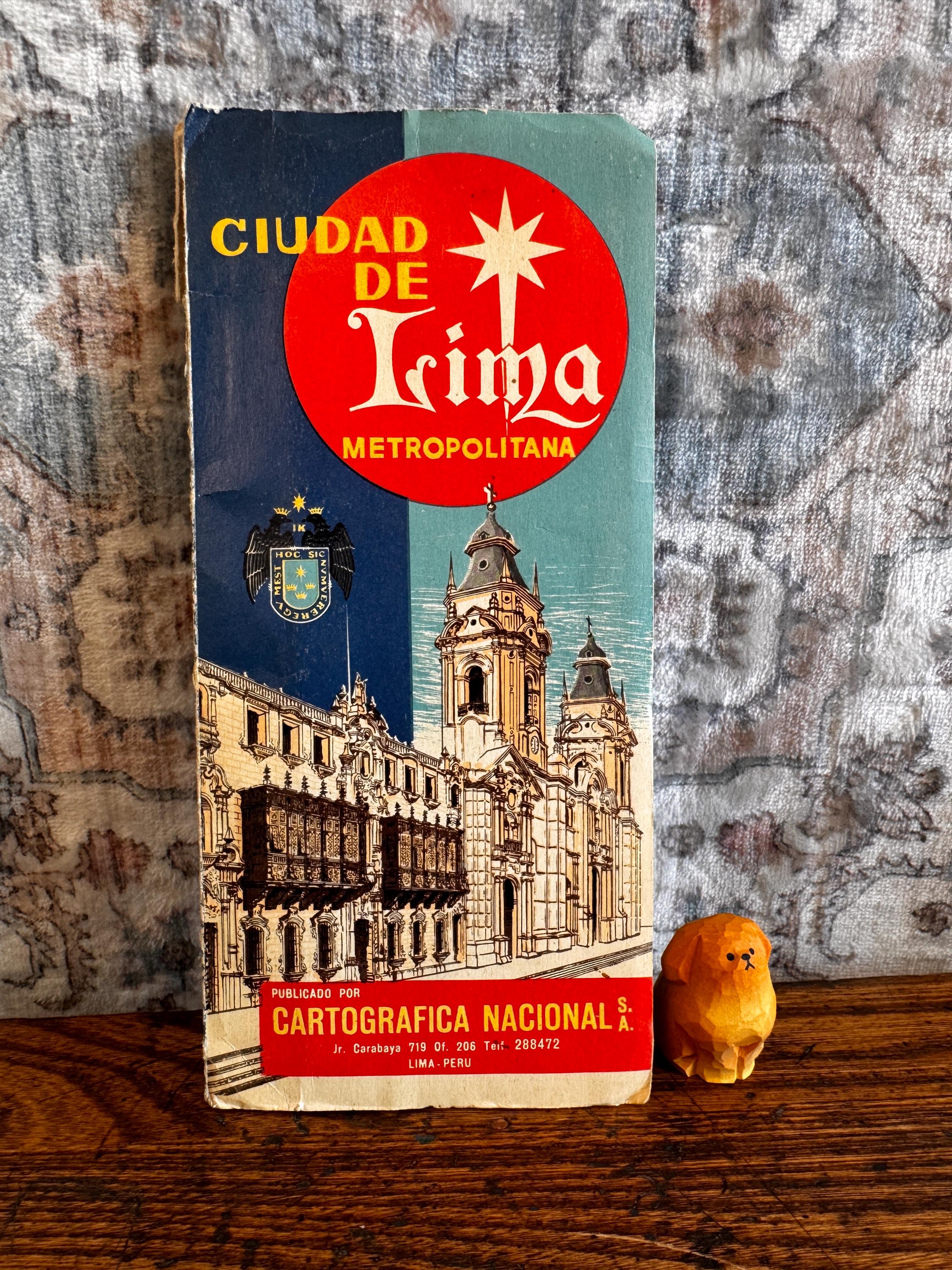 Ciudad de Lima Metropolitana Vintage City Map