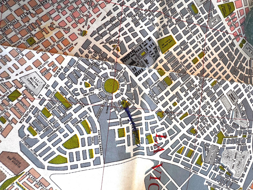 Ciudad de Lima Metropolitana Vintage City Map
