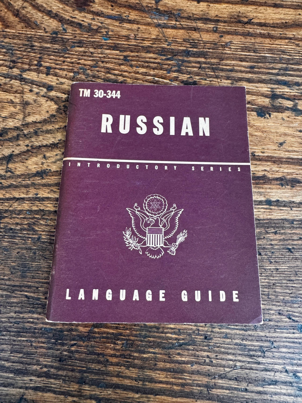 2 Vintage WWII Language Guide Books: Japanese & Russian