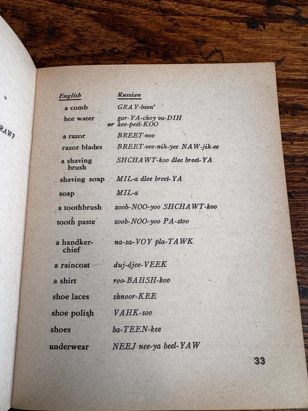 2 Vintage WWII Language Guide Books: Japanese & Russian