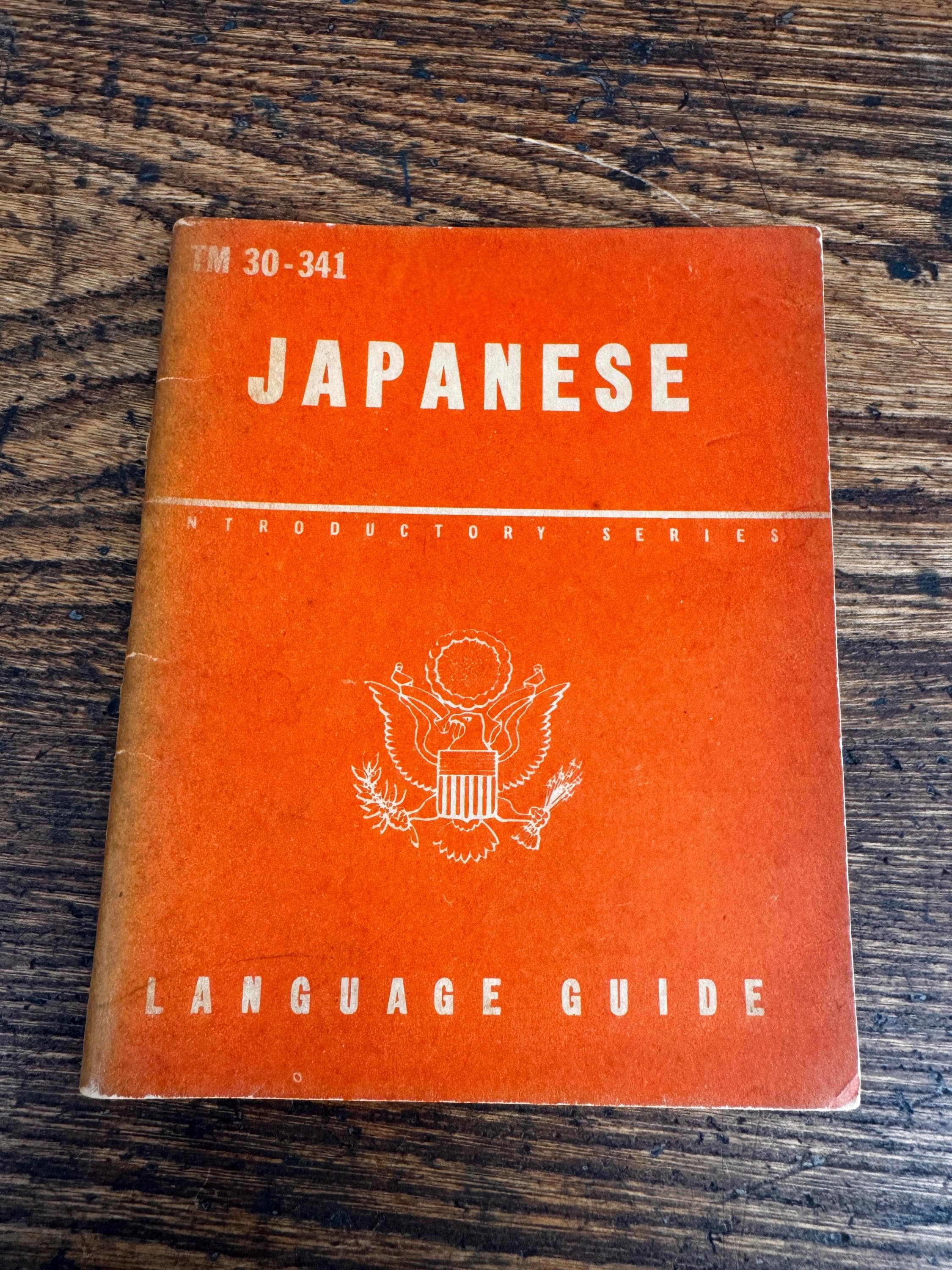 2 Vintage WWII Language Guide Books: Japanese & Russian
