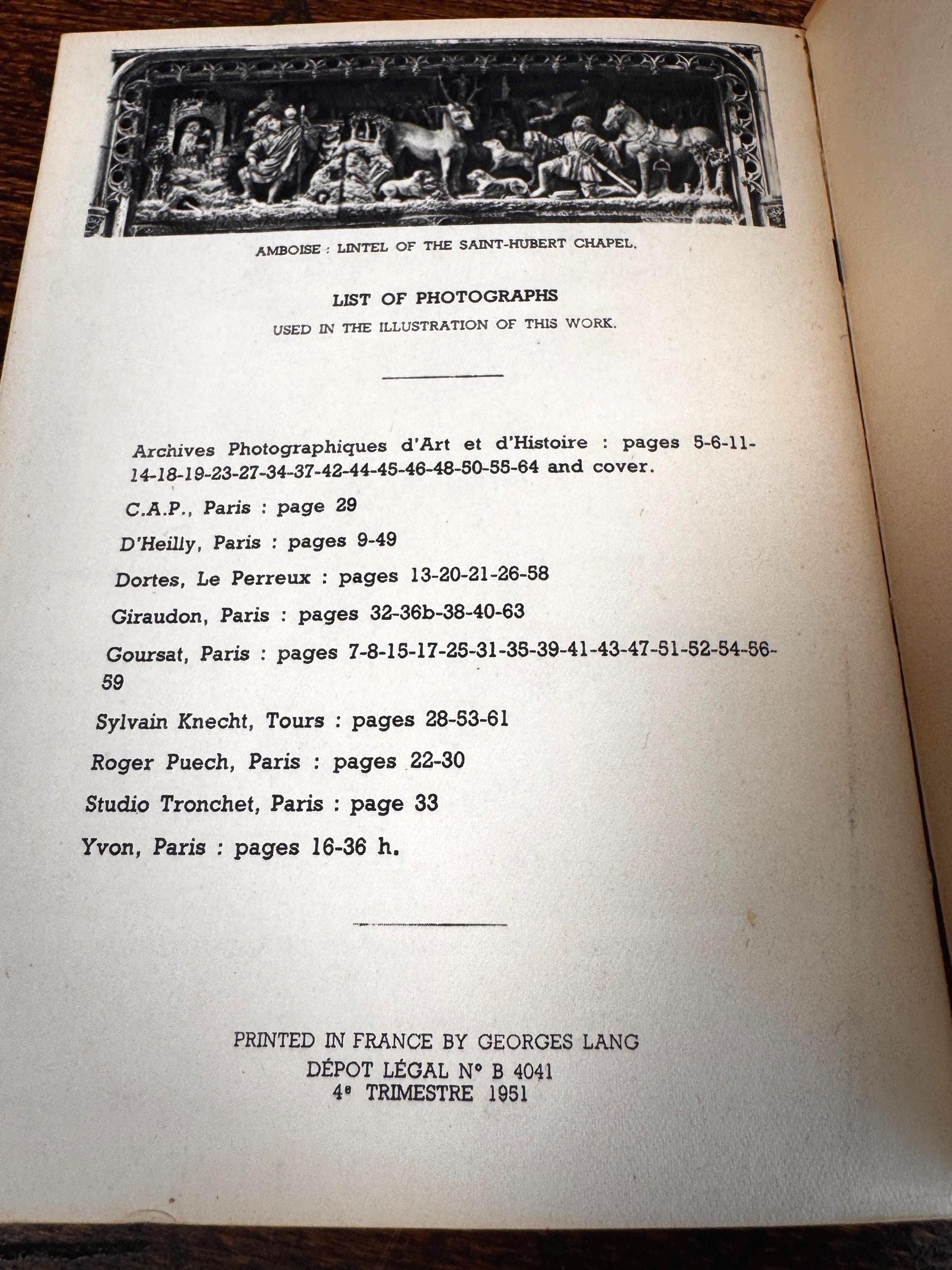 The Chateaux on the Loire by François Gebelin | 1950 Paperback Guidebook